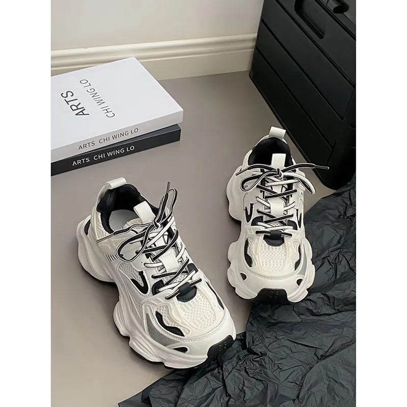 Top quality Brand High Quality New Style Free Delivery Designer Super Hot Thick Sole Dad Women's 2024 Spring Matcake Shoes Elevated Casual Mesh B