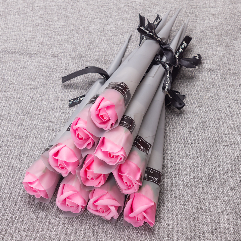 Simulated Roses Carnations Eternal Life Flowers Home Decorations Christmas Couple Gifts Company Promotional Activities Pushing Companion Hand Gifts YL