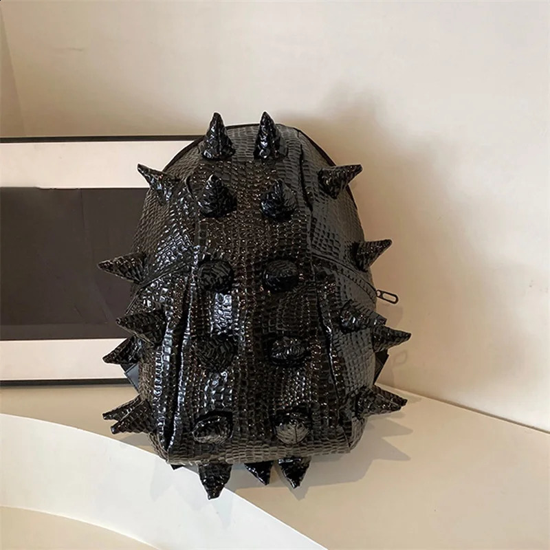 Women Men Hedgehog Shape Backpack Large Capacity Lightweight Unique Spike Travel Daypack Bookbag for School Travel Outdoor 241204