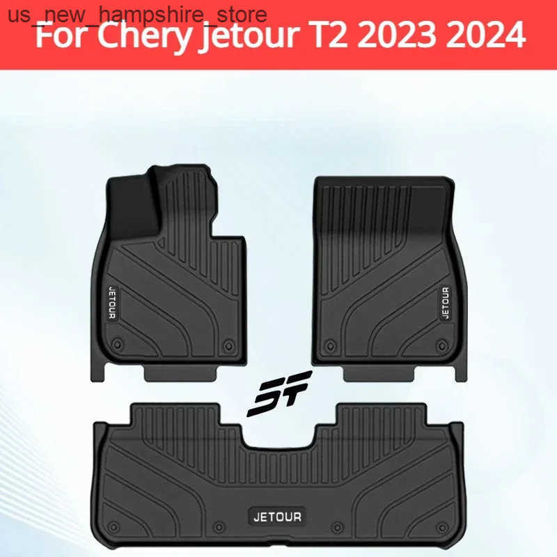 Floor Mats Carpets New Style TPE Car Floor Mat For Chery Jetour T2 2024 Accessories Waterproof Dirt Resistant Floor Liner Pet Mat Easy To Clean J24120