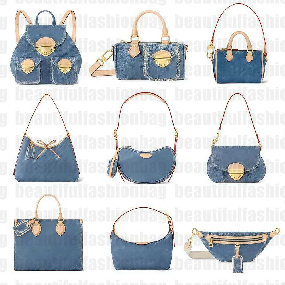 luxury Shoulder Bags NANO SP jean bag denim designer bag shoulder bag crossbody bag handle bag shopping bag cluth bag Drawstring High quality Bucket Bags Tote bag