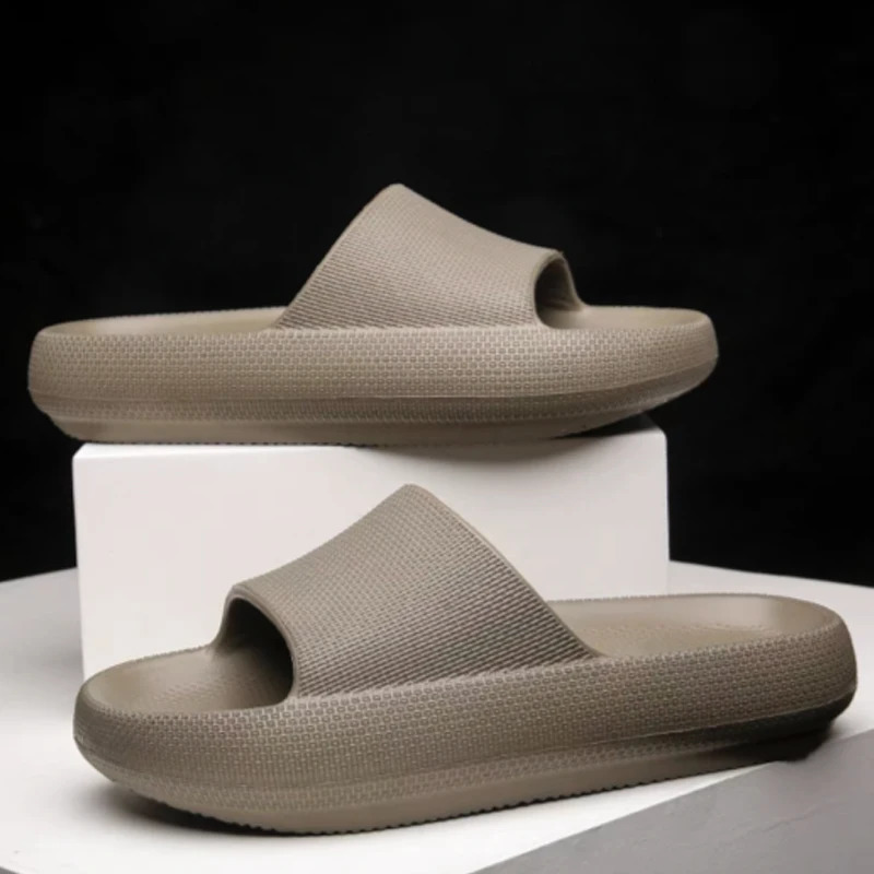 Cloud Slippers For Men Flip Flops Beach Sandals Bathroom Non-Slip Slides Men Women Slippers Indoor House Shoes Male Slipper 241204