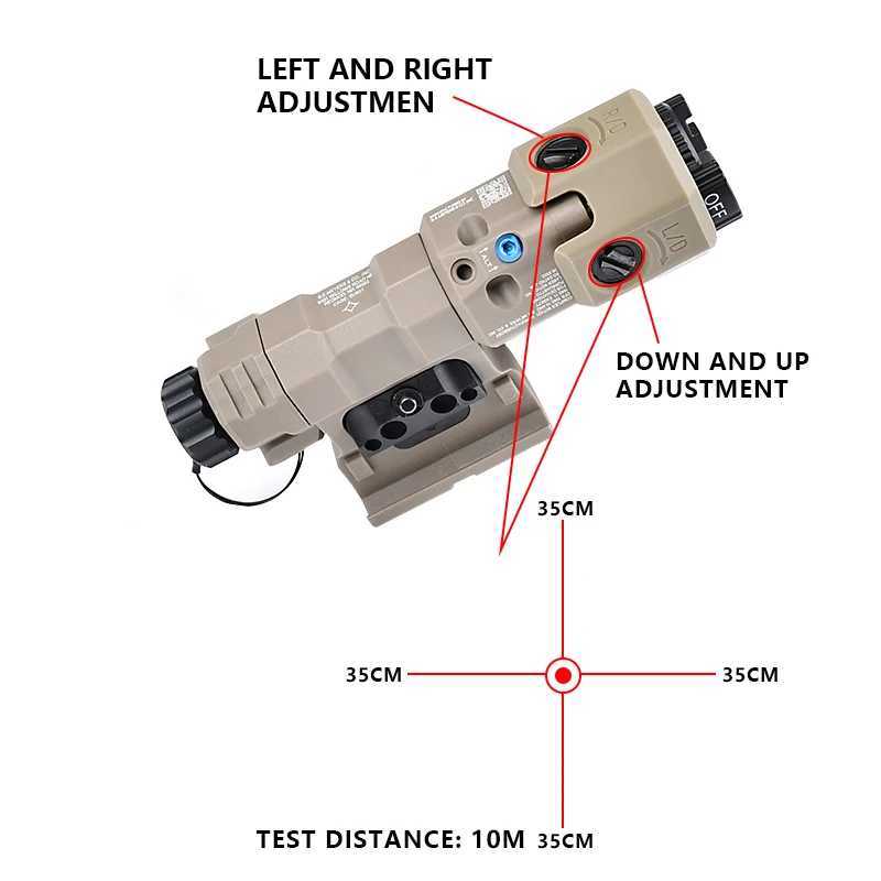 WADSN New Upgraded MAWL-C Tactical Air Gun Nylon Plastic CNC LED Aiming MAWL Red Dot Green Blue Hunting Weapon Light Infrared LaserW241204