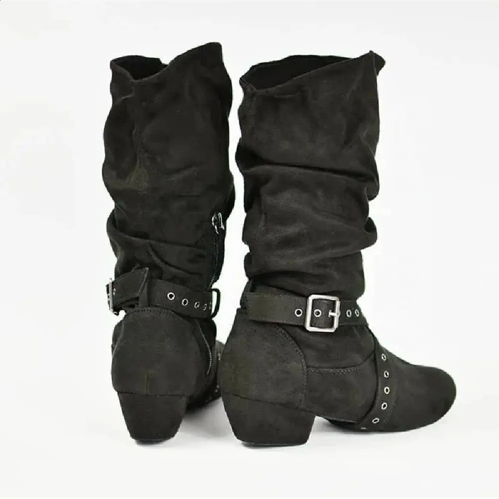 Womens dance suede sole walking womens Latin dance boots Salsa shoes long warm-up line shoes West swing dance boots 241203