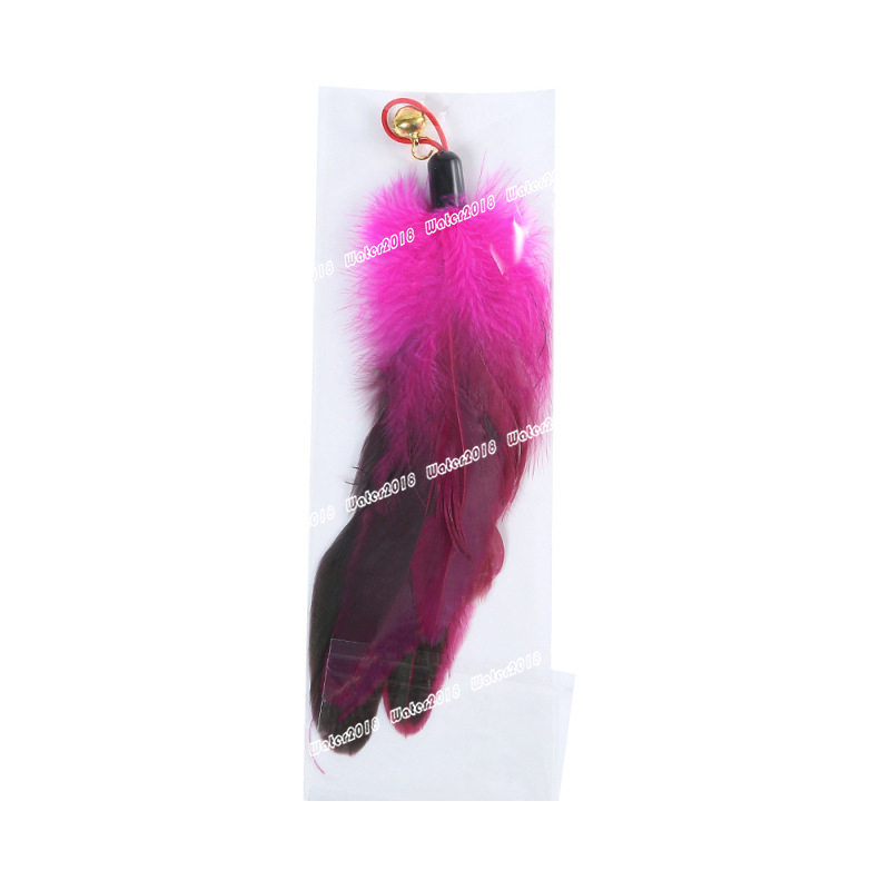 Chicken Feather Toy Plastic Pendant Creative Funny Cat Stick Replacement Head Pet Supplies