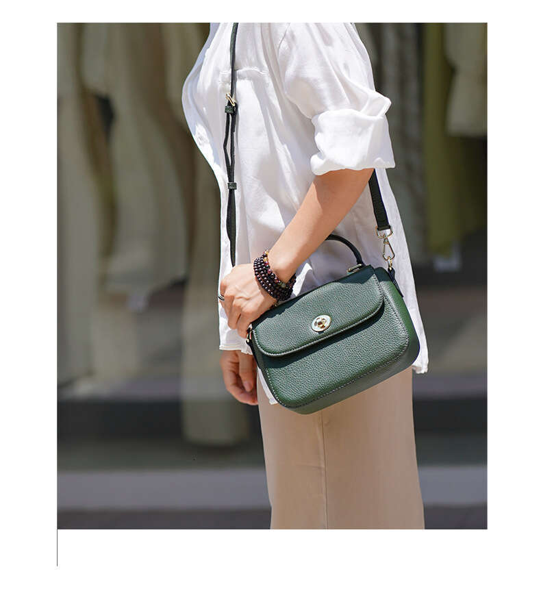Motingsome Small Square Bag Women Genuine Leather Fashion Designer Bags Crossbody Flap Purse Cowhide Daily Tote New