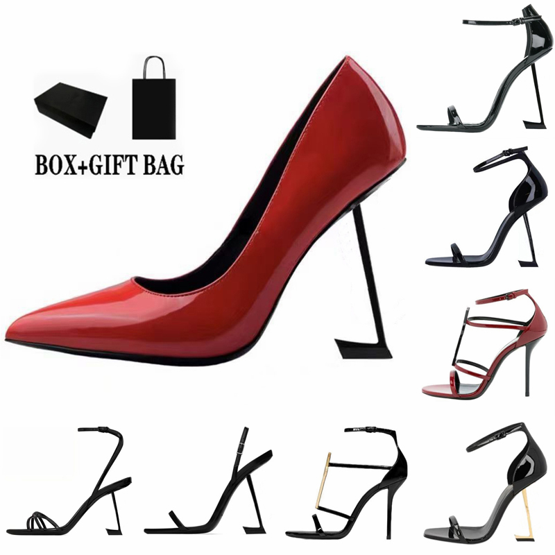 With Box Womens Dress Shoes High Heels Designer Sandals Pumps 8cm-10cm Stiletto Leather Black Red Gold Leopard Ladies Heeled Wedding Fashion Casual shoe