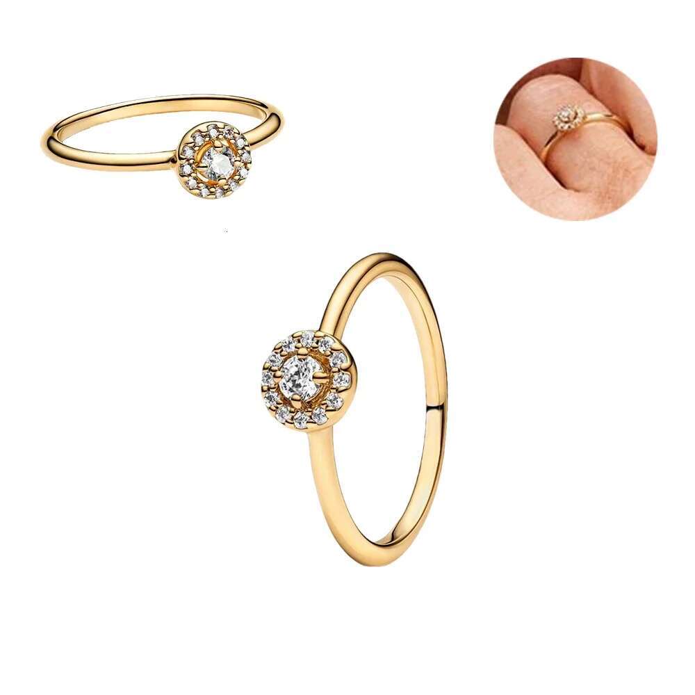 925 Sterling silver NEW 2024 Christmas Bow ring Sparkling Pink Band Elevated Heart Round Halo Shooting Stars Open Square Cocktail Statement Ring for W