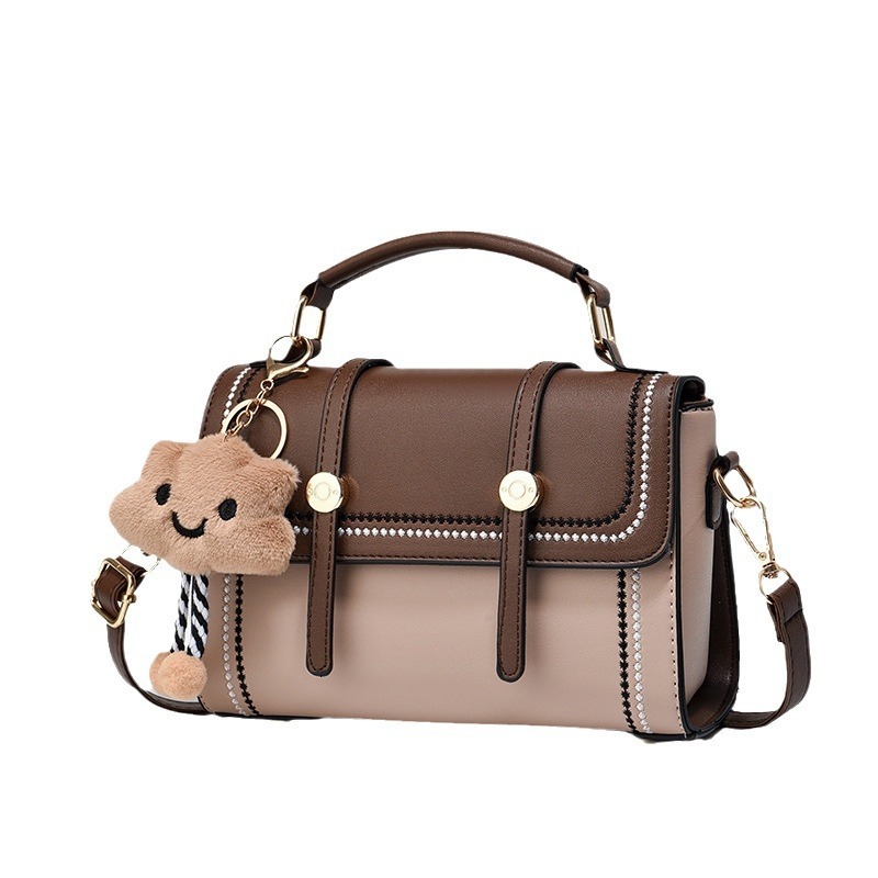 New spliced contrasting color women s fashion designer handbag niche multi functional single shoulder diagonal trend leisure texture fashionable Daife