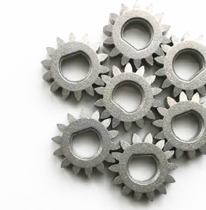 Powder Metallurgy Iron Direct Gear - 1 Model, 14 Teeth, D Shaft Hole, 7mm ID, Hard Coated for Motors