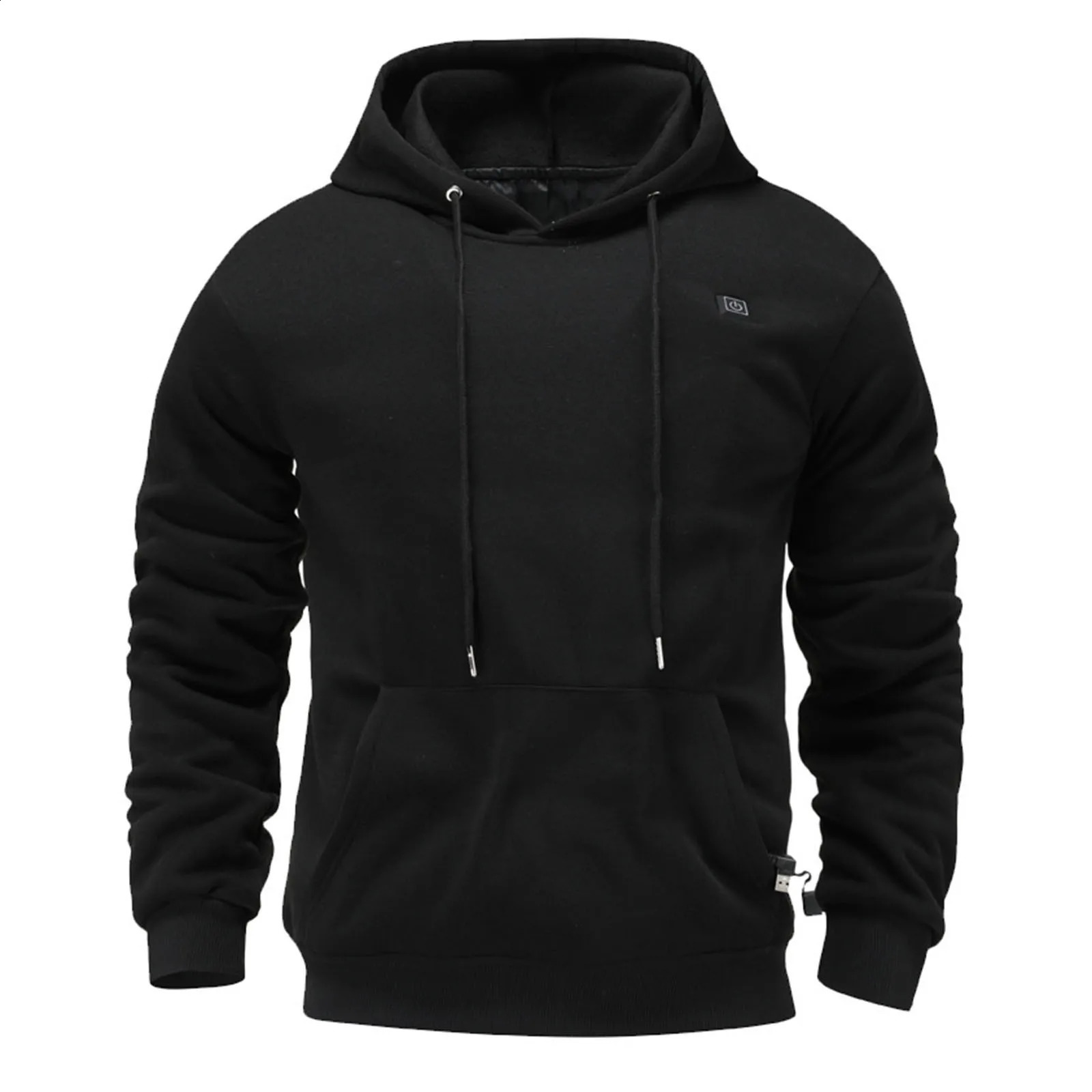 hoodie unisex sportswear hoodie zipper lightweight warm electric outdoor winter jacket ordinary mens hoodie 241203