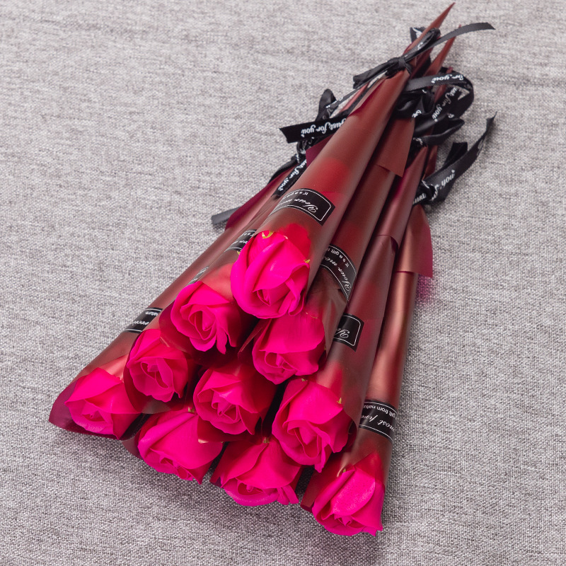 Simulated Roses Carnations Eternal Life Flowers Home Decorations Christmas Couple Gifts Company Promotional Activities Pushing Companion Hand Gifts YL