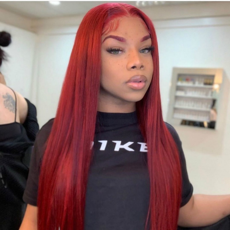 13x4 Blonde HD Lace Wig Brazilian Hair For Black Women Look Like Human Lace Front Wig Sillky Hair Wig Pre Plucked Fashion Long Loose Hair Wig Syntheti