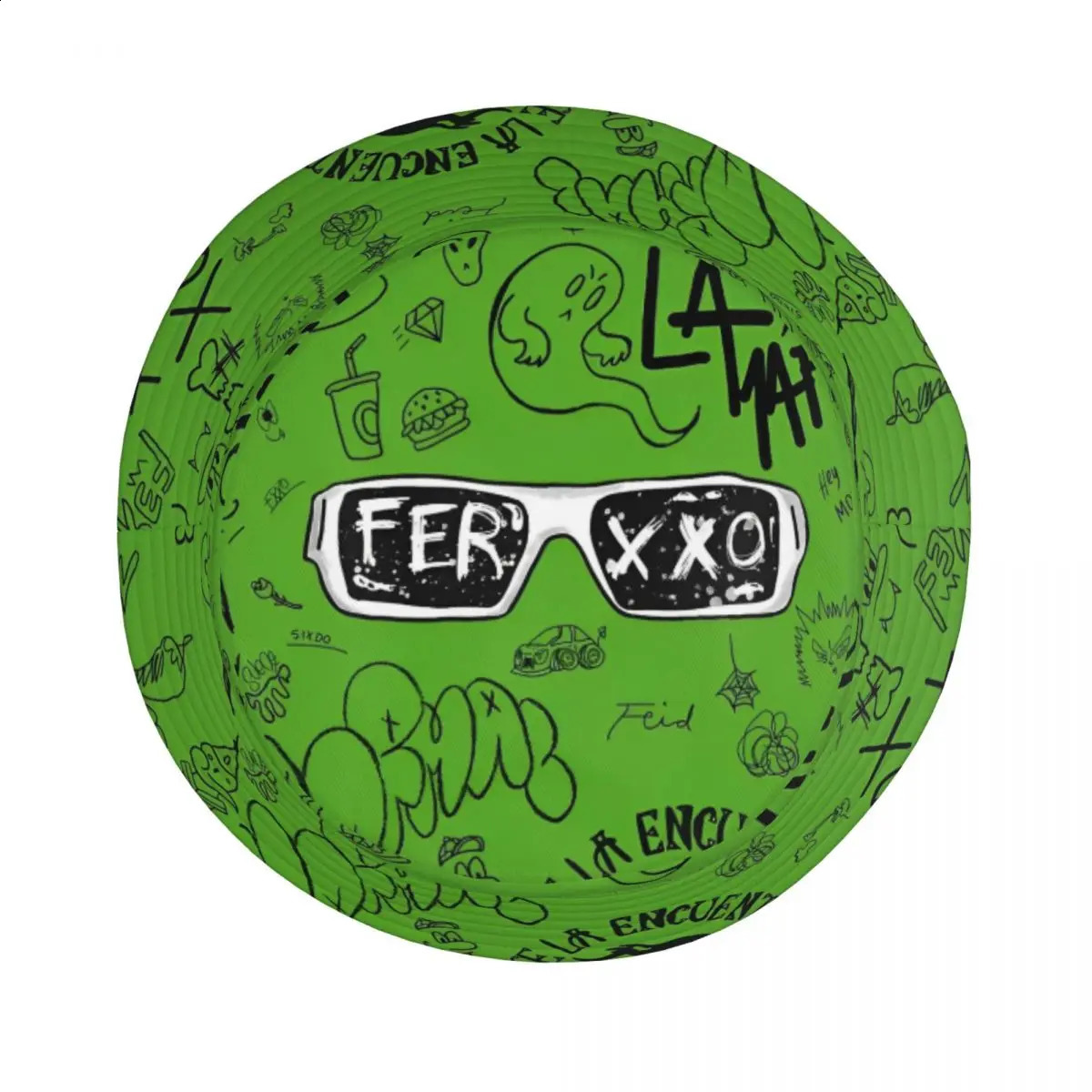 Hip Hop Feid Ferxxo Bucket Hats Lightweight 90s Rapper Rap Music Fishing Fisherman Hats Beach Vacation Getaway Headwear Bob 241203