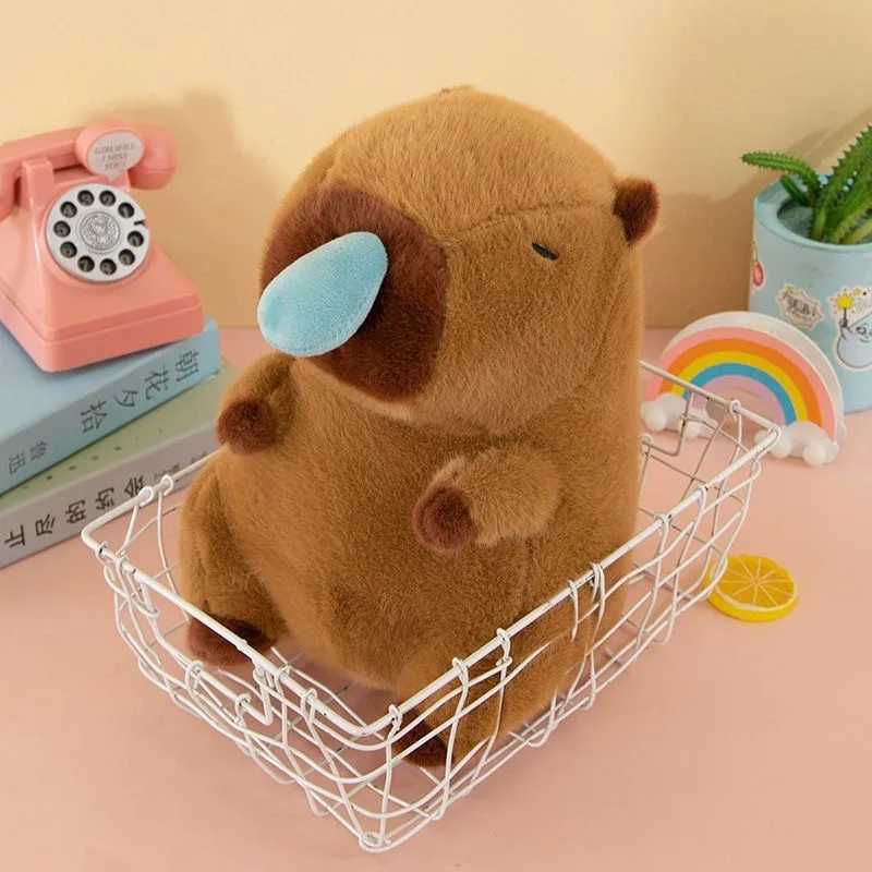 Capybara Plush Simulation Capibara Anime Fluff Toy Cute Doll Stuffed Animals Soft Doll Plush Children Christmas GiftXJ241204