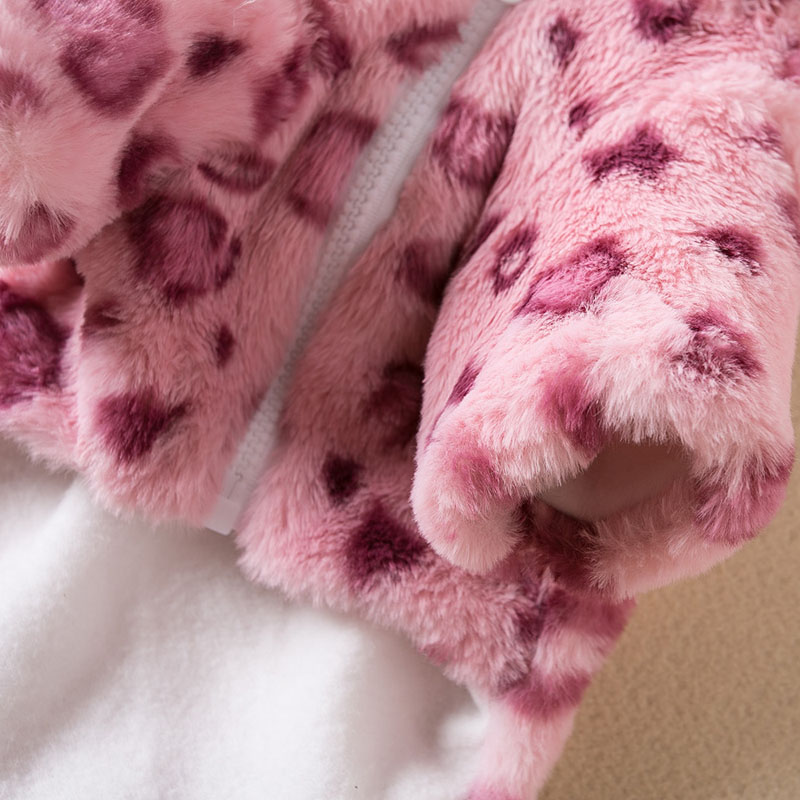 Leopard Print Faux Fur Coat Dog Winter Fashion Clothes Pet Warm Sweater for Small Dogs Puppy Chihuahua Free shipping