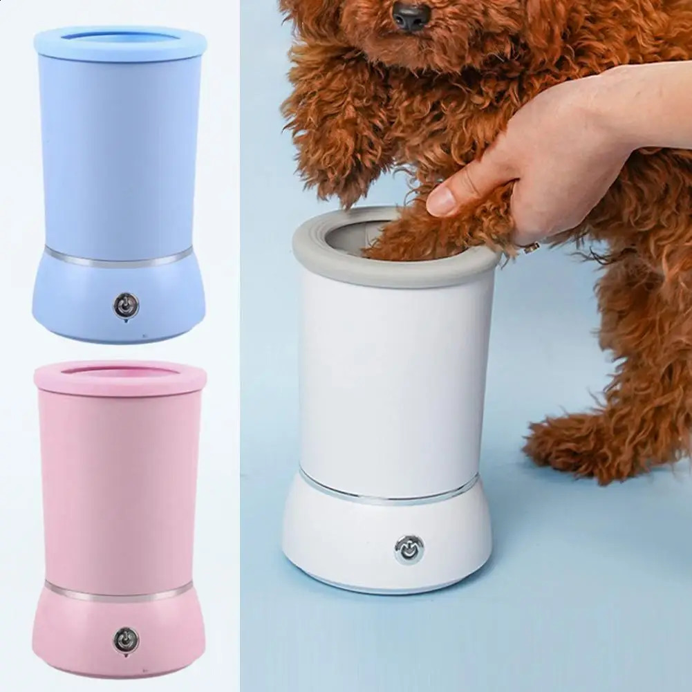 Fully Automatic Smart Pet Foot Washing Cup Low Noise Electric Dog Paw Cleaner Quick Clean USB 241202