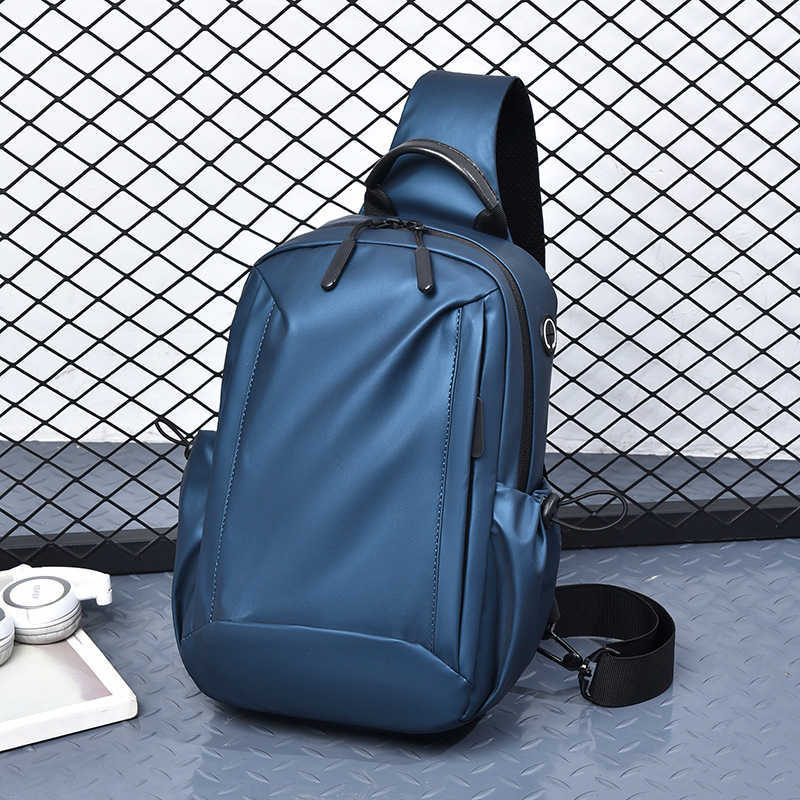 Waterproof Backpack, Men's Casual Crossbody Bag, Fashionable Men's Chest Bag, Sports Chest Bag, Multifunctional Wearresistant Bag 241204