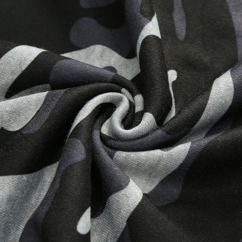 Mens sportswear set two-piece casual jogging warm and breathable fitness sportswear set military tactical hoodieTrousers 241203