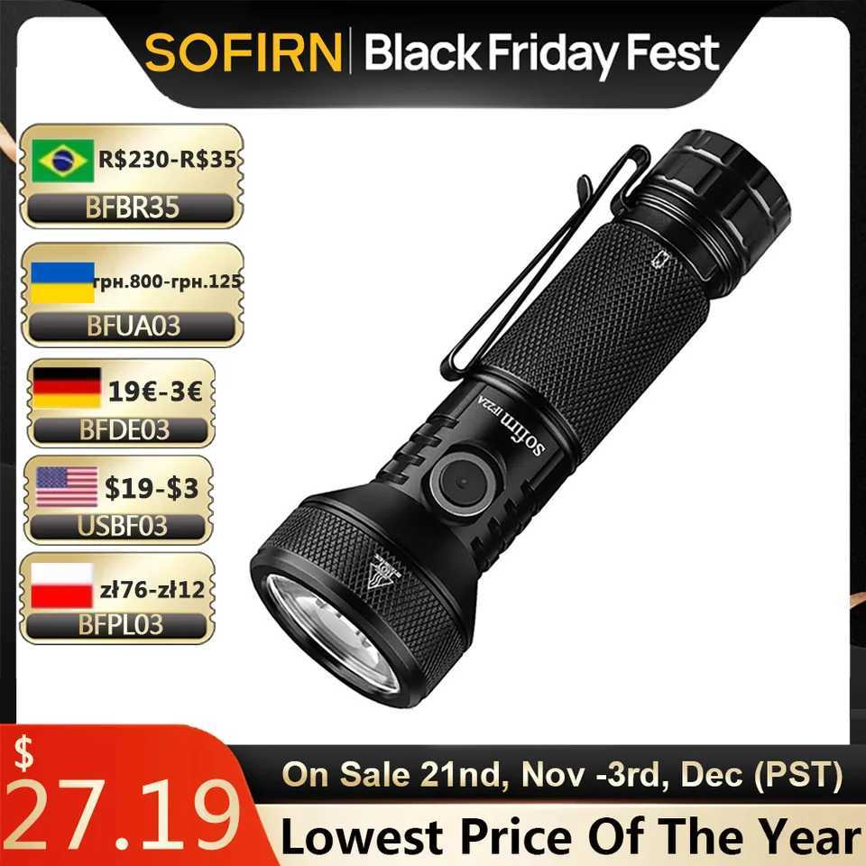 Sofirn IF22A 2100lm Flashlight 21700 Powerful Light SFT40 LED 629M Long Range USB C Rechargeable Charging Throw Torch Z241204