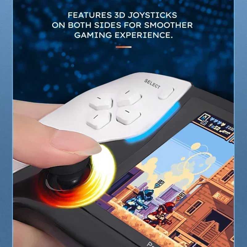128G 40000+Games NEW Project X Portable Pocket Video Game Console 4.3 IPS Sn port PS1 Retro Gaming Dual Speaker StereoXJ241204