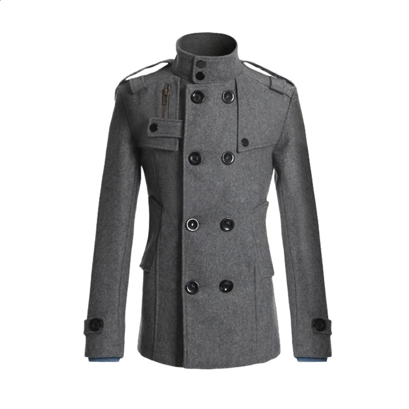 Mens fashion jacket mens winter jacket long jacket casual jacket warm jacket ultra-thin wool jacket mens clothing 241203