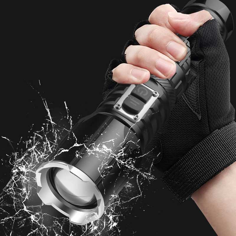 Convoy Flashlight Shock Self-Defense Lamps Led Flashlight Ultra Powerful Rechargable Torch Survival Equipment Usb Charging Light Z241204
