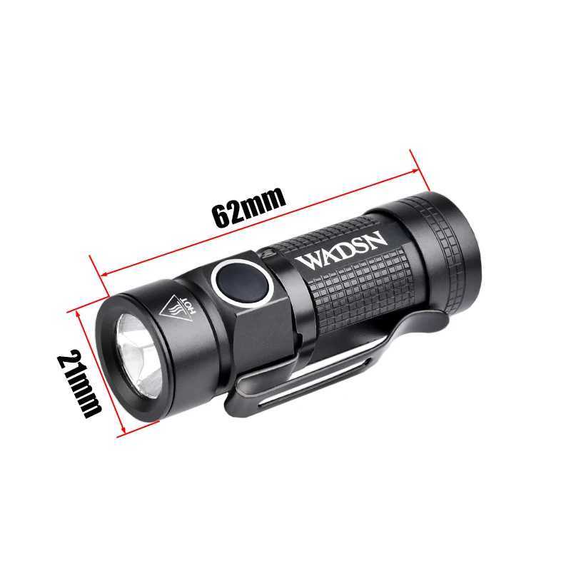 WADSN metal mini strobe flashlight quick helmet headlight 20mm Picatinny track system outdoor hunting mini flashlightW241227