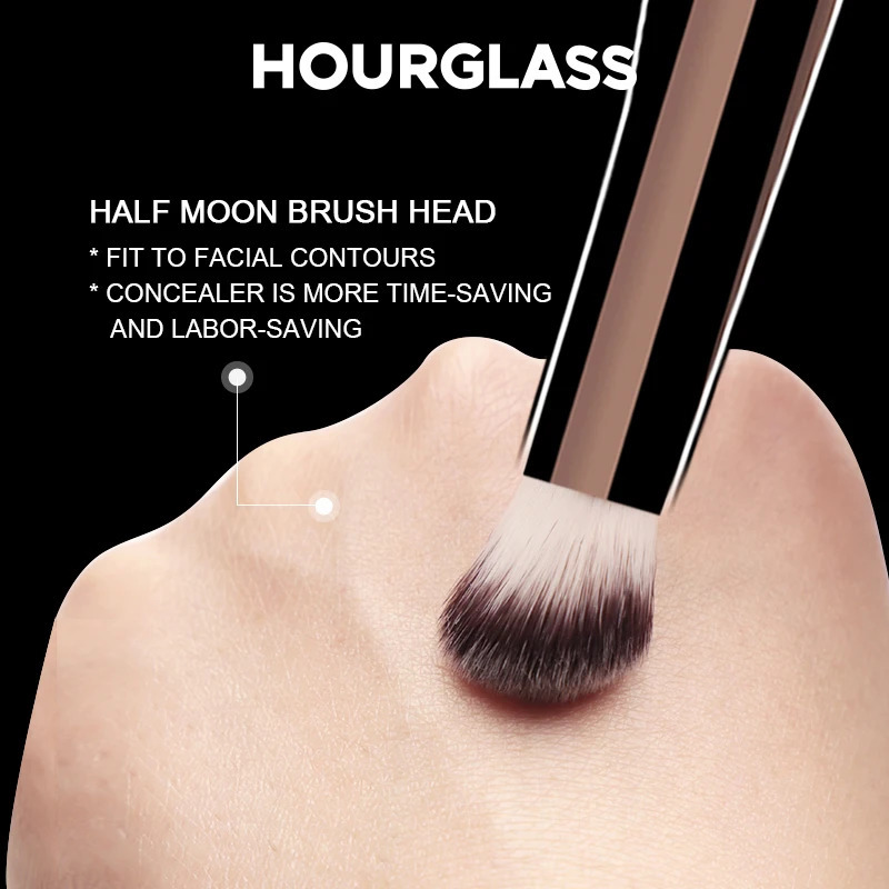 Hourglass No.19 Makeup Brush - Disappearing Seamless Finish concealer Brush Soft Fiber Fashion Makeup Brush 241203