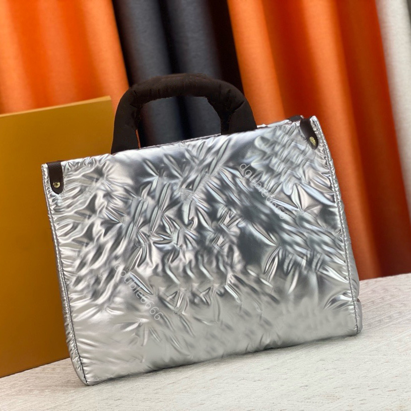 Designer tote Bags handbag winter Puffer Cotton tote women Shoulder crossbody bag Luxurys quilting Letter embroidery messenger wallet Satchels Shopping bags