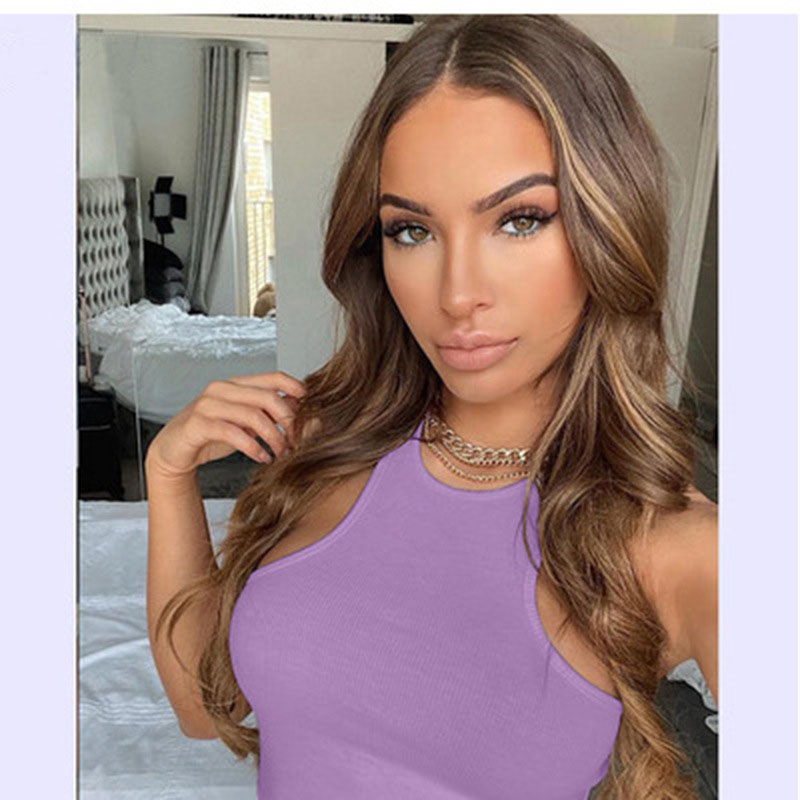 White Summer Women's Sexy Embroidery Off-Shoulder Casual Tank Top