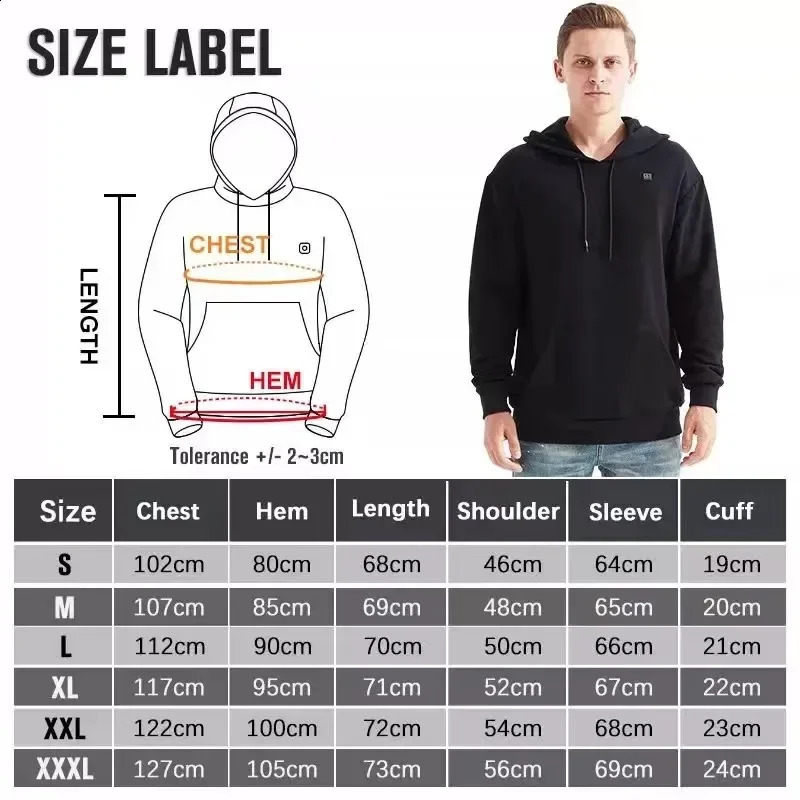 Winter Warm Sweatshirt Solid Color 3-speed Mens Hoodie Loose Elastic Warm Casual Sweatshirt Pullover 241203