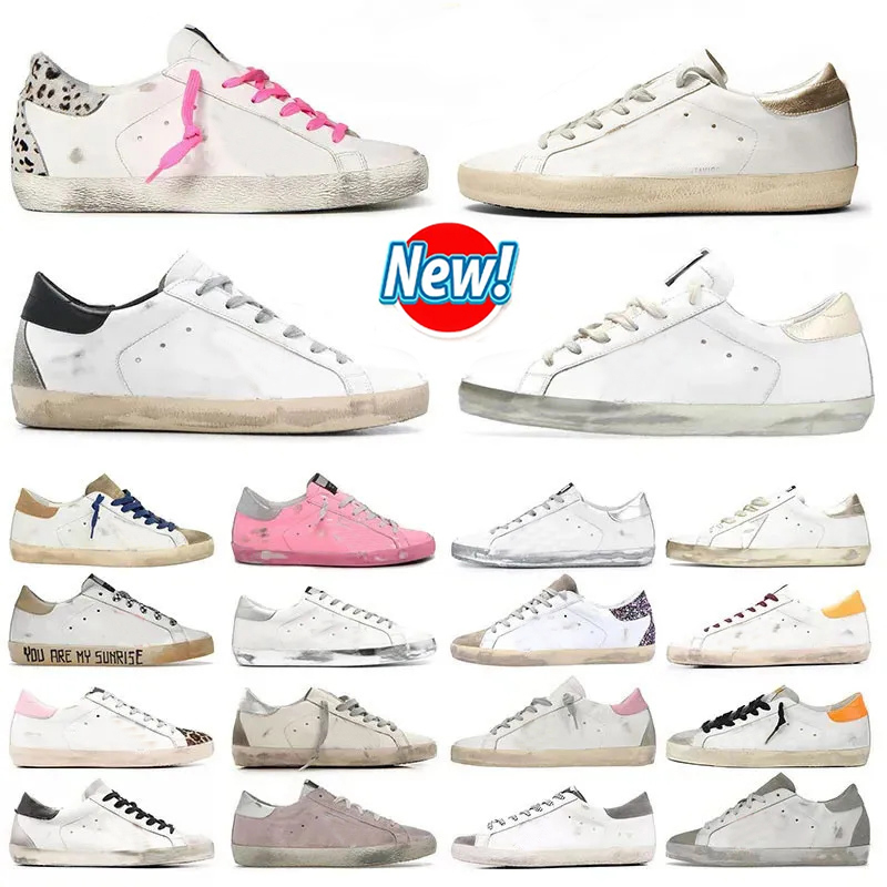 goldenstar sneakers Women Men Luxury goose Sneakers Designer Shoes Platform Black White Glitter Silver Pink Orange Blue Loafers Trainers size 35-46