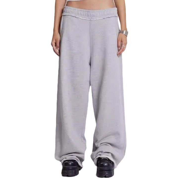 Grey Casual Pants, Street Style Baggy Sweatpants, Autumn And Winter New Styles