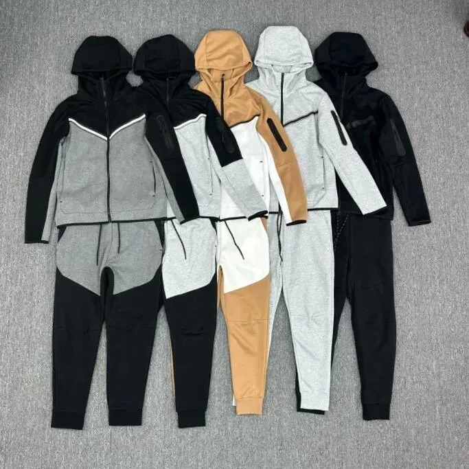 Mens Womens Nocta Hoodies Tracksuits Jackets Tracksuit Tech fleece Full Zip Hooded Sweatshirt Loose Pants Man Black White Grey Sports Suit 168002