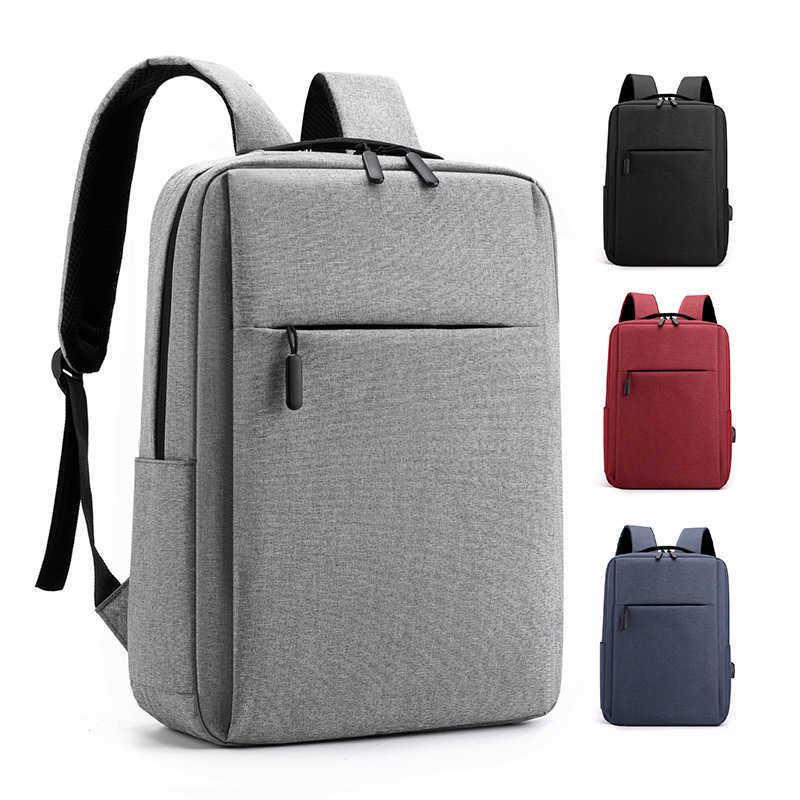 New leisure backpack with USB port, multifunctional computer backpack, fashionable and waterproof backpack for business travel 241204