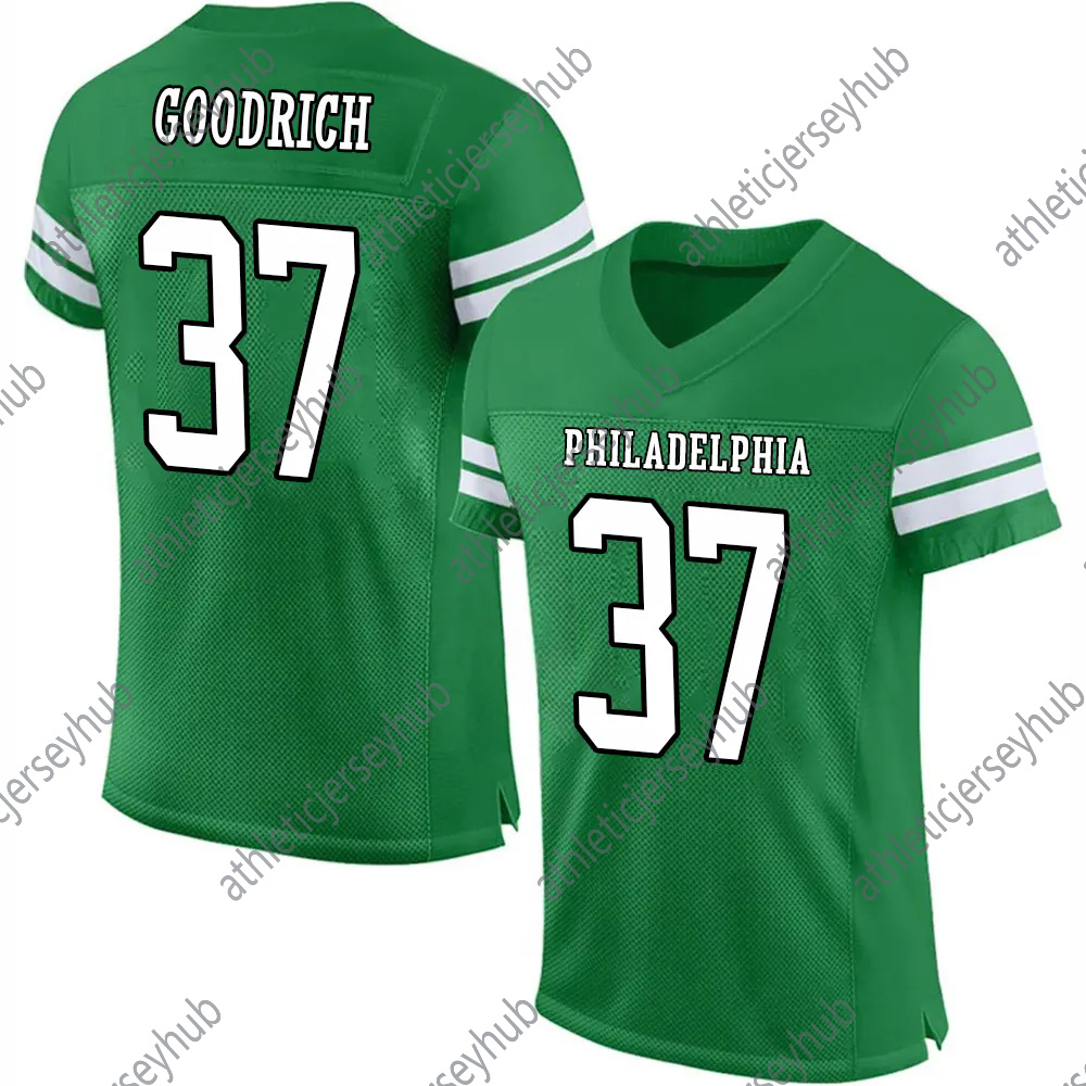 Green Football Jersey Saquon Barkley Jalen Hurts A.J. Brown Carter DeVonta Smith Jason Kelce Pickett Cooper DeJean Huff Lane Johnson Mailata Goedert