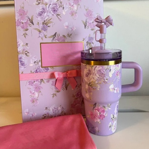 US Warehouse 40oz 14oz Tumblers With Bow Cap LOVE SHACK FANCY Cups Christmas Limited Mug Ruby Sweet Hearts X Target Exclusive Red Valentine Gift 1.2