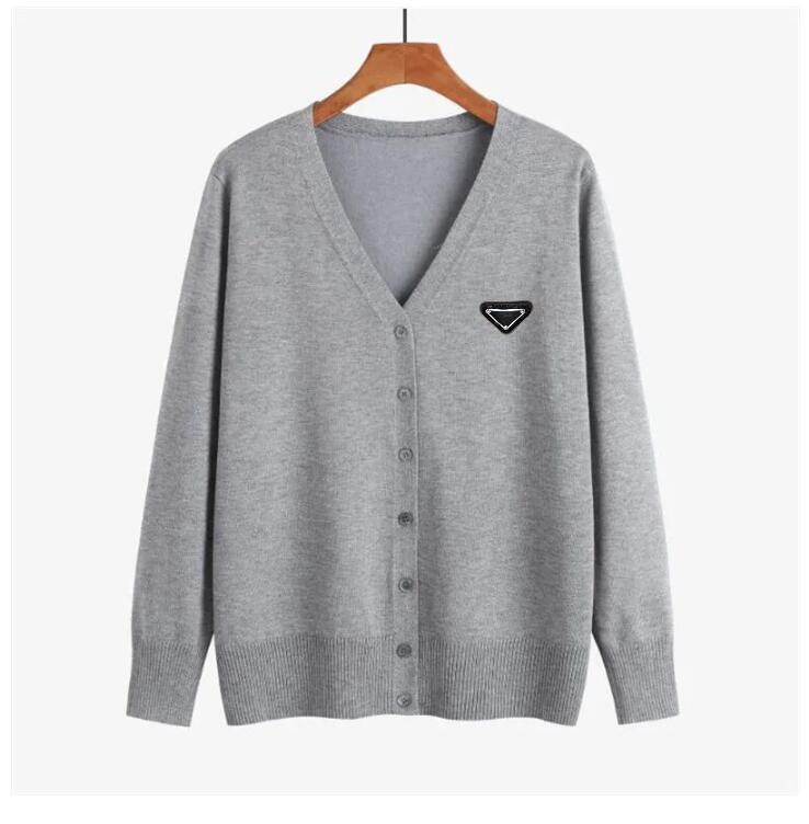 Women Sweater NEW Luxury V neck Cardigan Coat green pink Long Sleeve Letter Knitted Jacket Designer Tops plus size 3XL