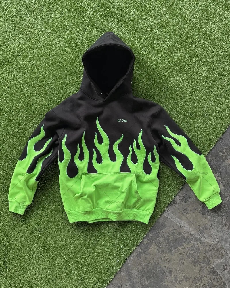 American Fashion Personalized n Clothing Harajuku Y2K Casual Loose Hoodie Men Street Hiphop Punk Allmatch Sweatshirt Women 241203