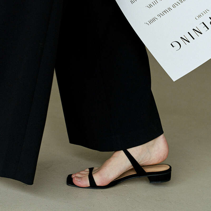 2025 Fashion Minimalist Two Part Slide Women Slippers Summer New Outdoor Beach Flat Sandals Non-slip Slides Woman Shoes