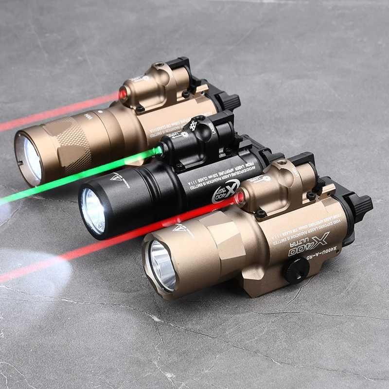 WADSN X400 Series Hanging Laser Flashlight LED Strobe For Tactical Airsoft Scout Weapon Pistol Gun Hunting Light X400V X400UW241227
