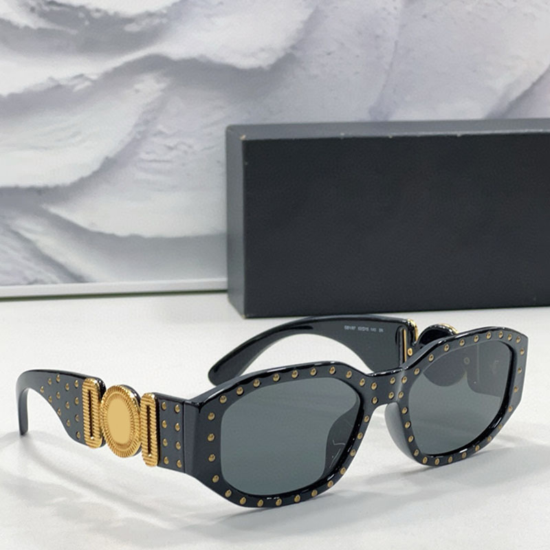 Fashionable oval Sunglasses 4361 Top Quality Brand High Street Style Designer Decoration Crystal Sun Glasses Summer Classic Versatile Style Anti Ultraviolet