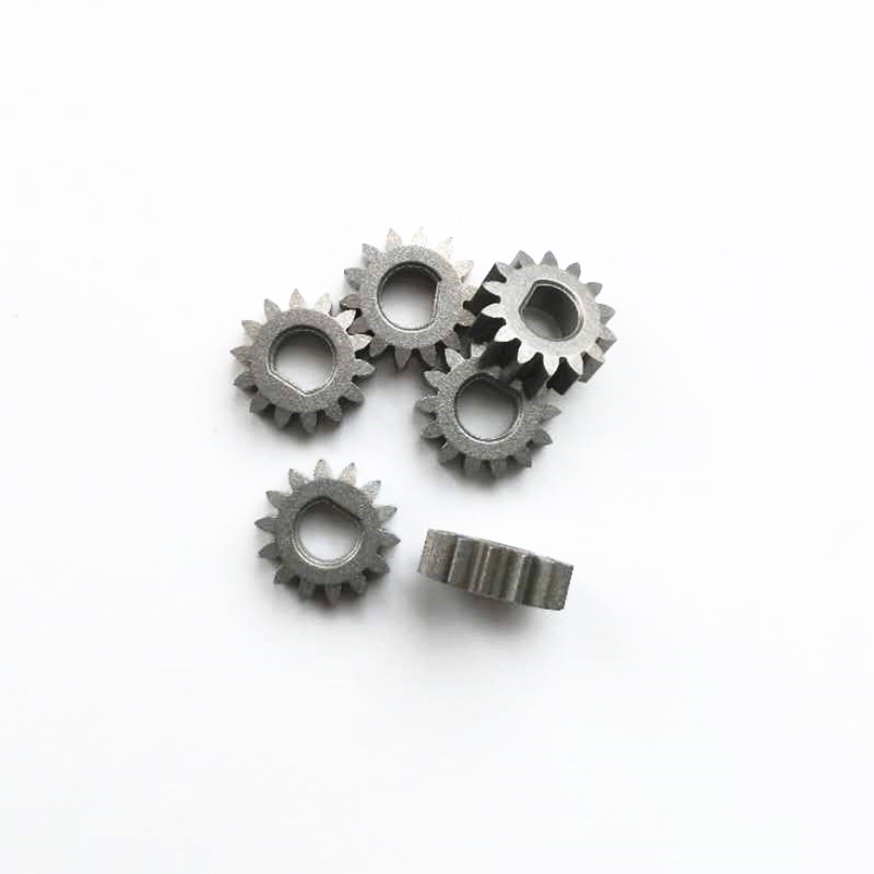 Powder Metallurgy Iron Direct Gear - 1 Model, 14 Teeth, D Shaft Hole, 7mm ID, Hard Coated for Motors