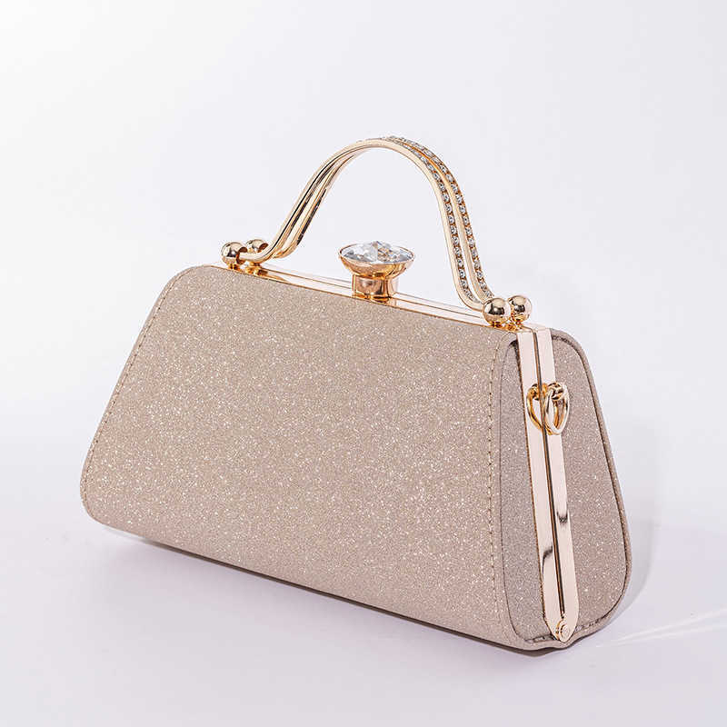 New Double Ring Banquet Bag, Elegant Banquet Bag, Solid Color Handbag, Dress Bag 241204