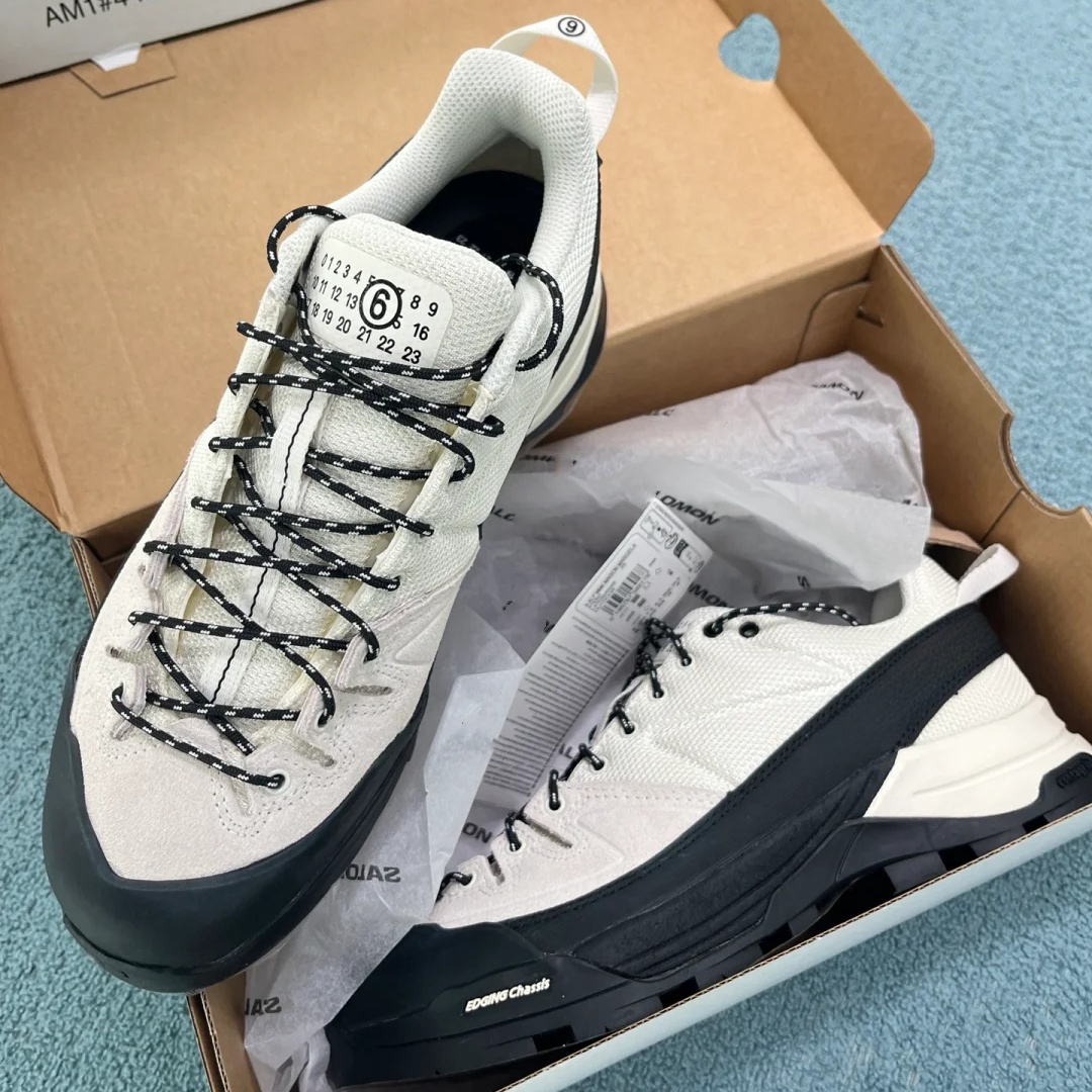 Womens Mens Maison saloman Shoes MM6 sneakers Designer Running Shoe Luxury platform tennis Leather Canvas Outdoor Casual Shoe Fashion trainer walk Hike sport shoes