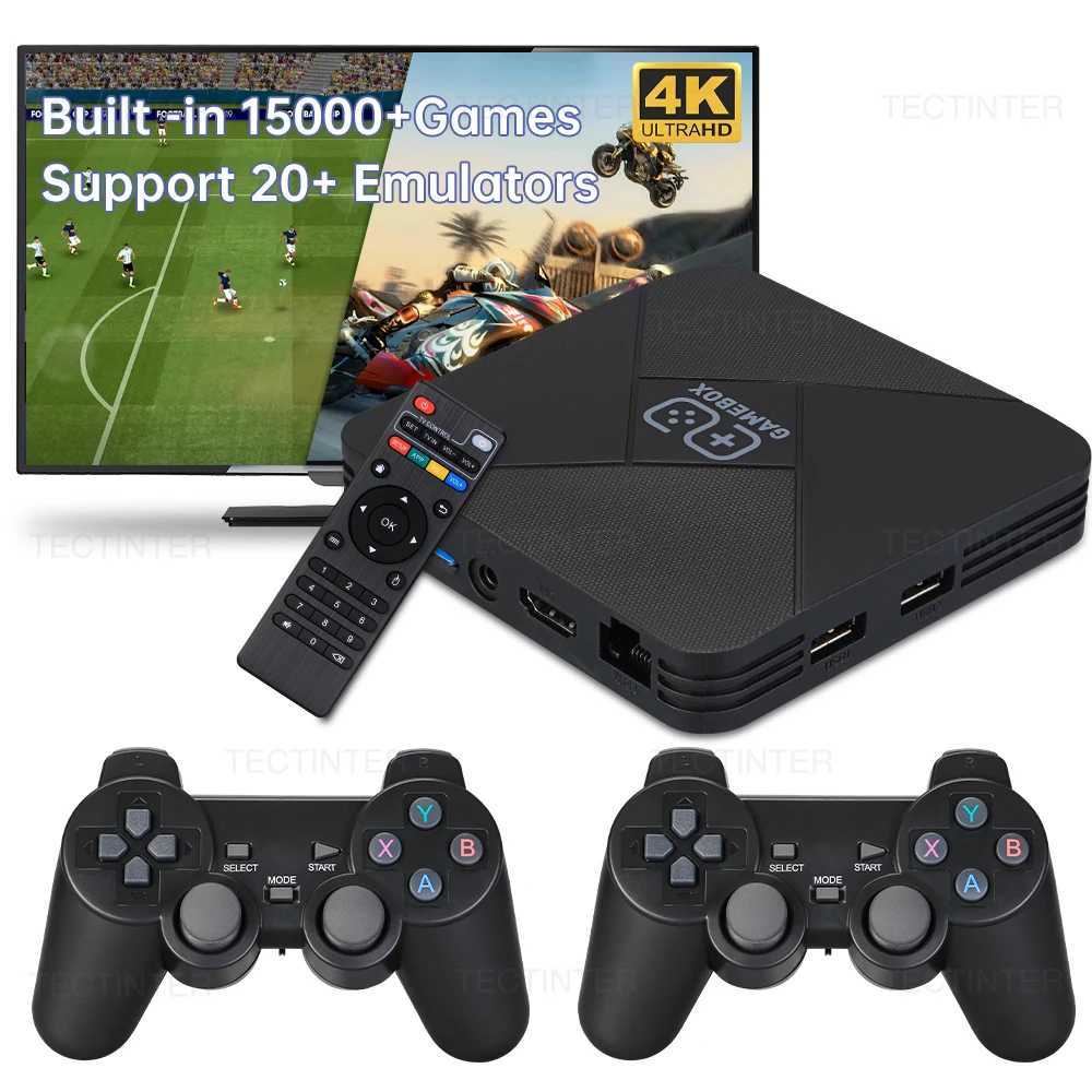 Dual-System Portable Game Box 4K Video Game Console Game Stick Retro Game Console Built in 40000 Games for PSP/N64 128G TV BoxXJ241204
