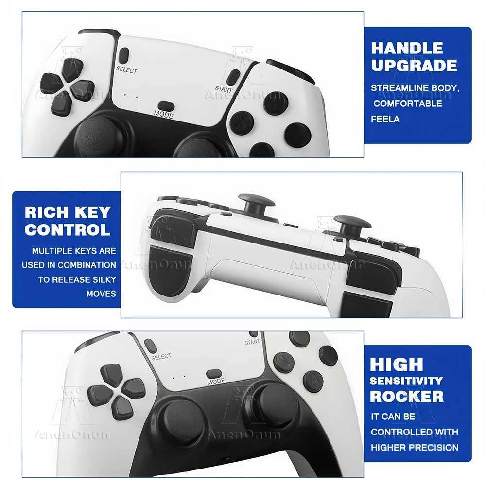 4K Game Stick 41000+ Games 9 Classic Emulator TV Video Game Console High Quality Emuelec Retro Gaming Machine with 2 ControllerXJ241204