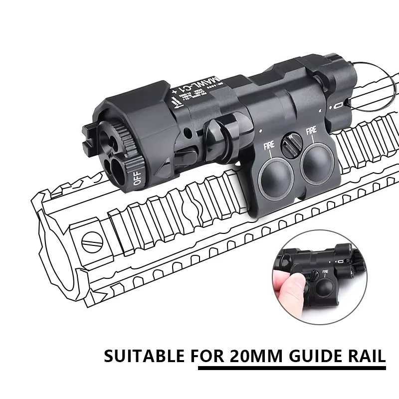Tactical MAWL-C Red Blue Green Dot Laser Infrared MAWL LED Weapon Light M300A M600C High Power Hunting Airgun Flash AccessoriesW241204