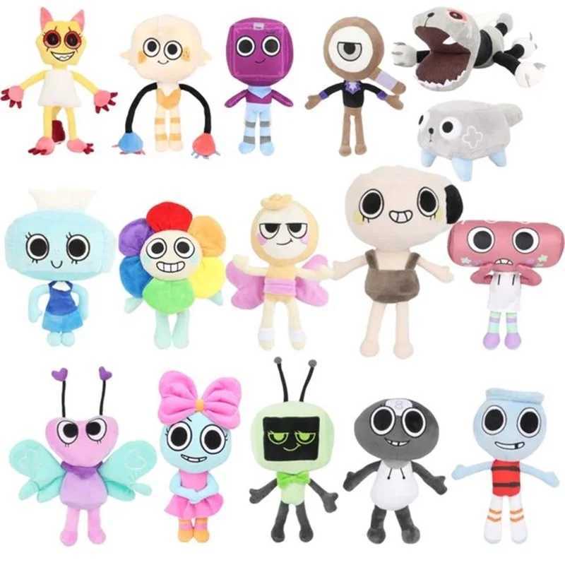 New Dandys World Plush Cute Dandy World Scrap Stuffed Horror Game Goob Pebble Plushie Soft Pillow Doll Children Gifts Doll BirXJ241204